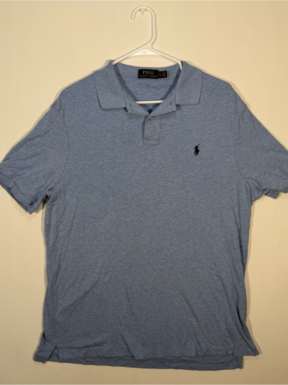 Ralph Lauren Light Blue Short Sleeve Polo with Embroidered Pony